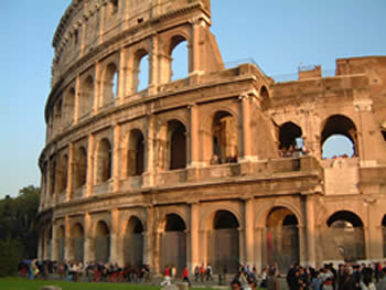 The Coliseum at Rome, one of the splendors of Roman civilization